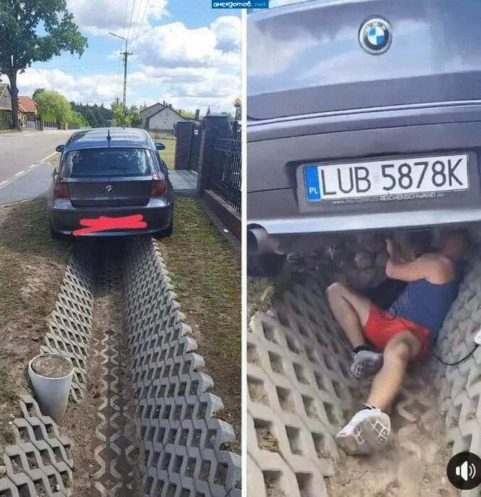 А на левом фото другая машина