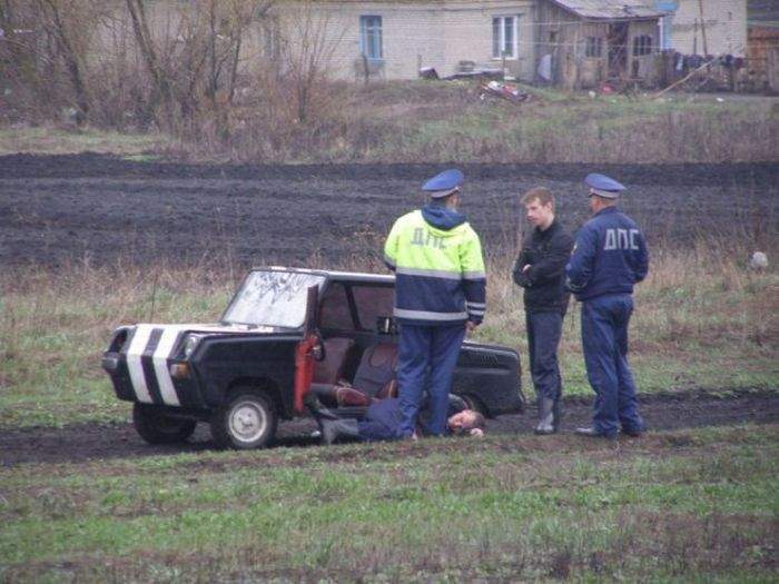 Укачало инвалида.....