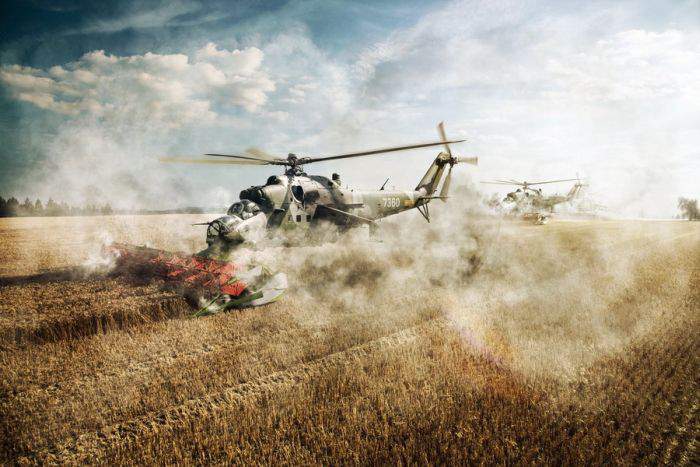 Сколько ни собираем комбайн, а получается всё равно МИ-24...