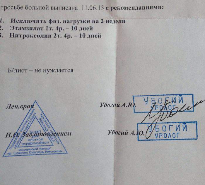 убогий уролог прописал убогому пациенту убогое средство