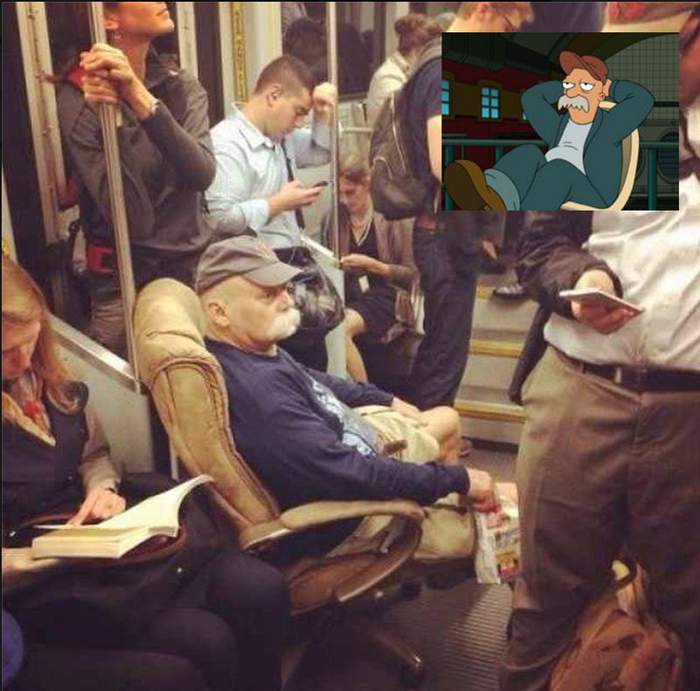 Тарас в метро...